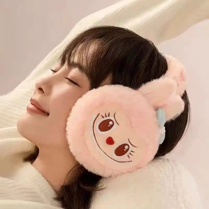 Popland Warm Fluffy Holiday Series MOKOKO/LABUBU Plush Earmuffs