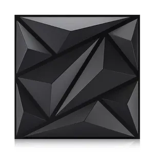 Aadesh 3D Wall Panel (Includes One Roll of Mounting Tape), Interior Wall Decor, Diagonal Diamond Diamond Textured Pattern for Living Room, Lobby, Bedroom, Hotel, Office, Game Room, TV Backsplash, 11.8 x 11.8 Inches (Approx. 30 x 30 cm)