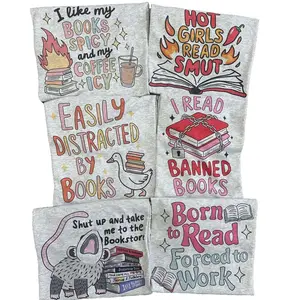 2 for 24 BOOK LOVERS BUNDLE- Graphic Tee Bundle - Choose Your Designs - LEAVE SECOND REQUEST IN NOTES AT CHECKOUT Top Womenswear