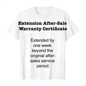 Trendy T-Shirt After-Sale Warranty Certificate PLK0040