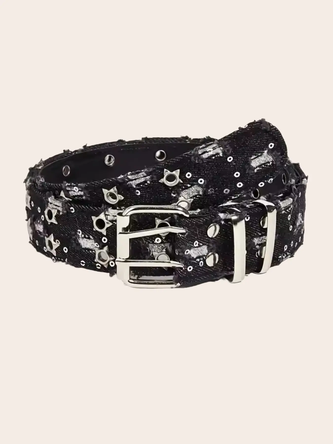 New Fashion Street Waist Belt, Blue Punk Accessory, Blue Denim Belt, Hip Hop Y2K Heart Buckle Belt, Unisex Design, Casual Trendy Waistband, Punk Style Belt, Fashion Belts