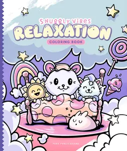 Snuggly Vibes Relaxation Coloring Book - Calming Designs for Unwinding & Stress Relief