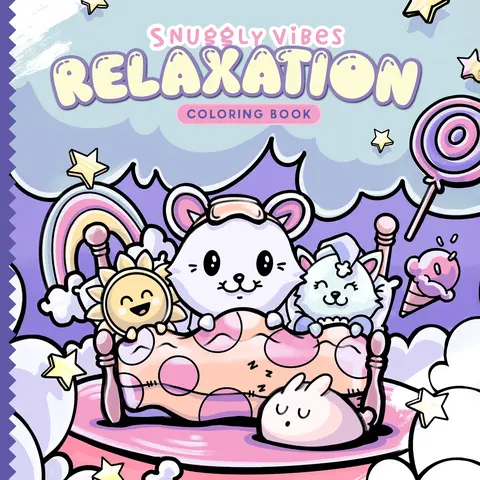 Paperback English Children's Literature & Art Coloring Book (8.5x9.5 in) - Various Designs for Tranquility, Mind Relaxation, Focus, Stress Relief, Creativity Boost; Ideal for Beginners, Mother's Day Gifts