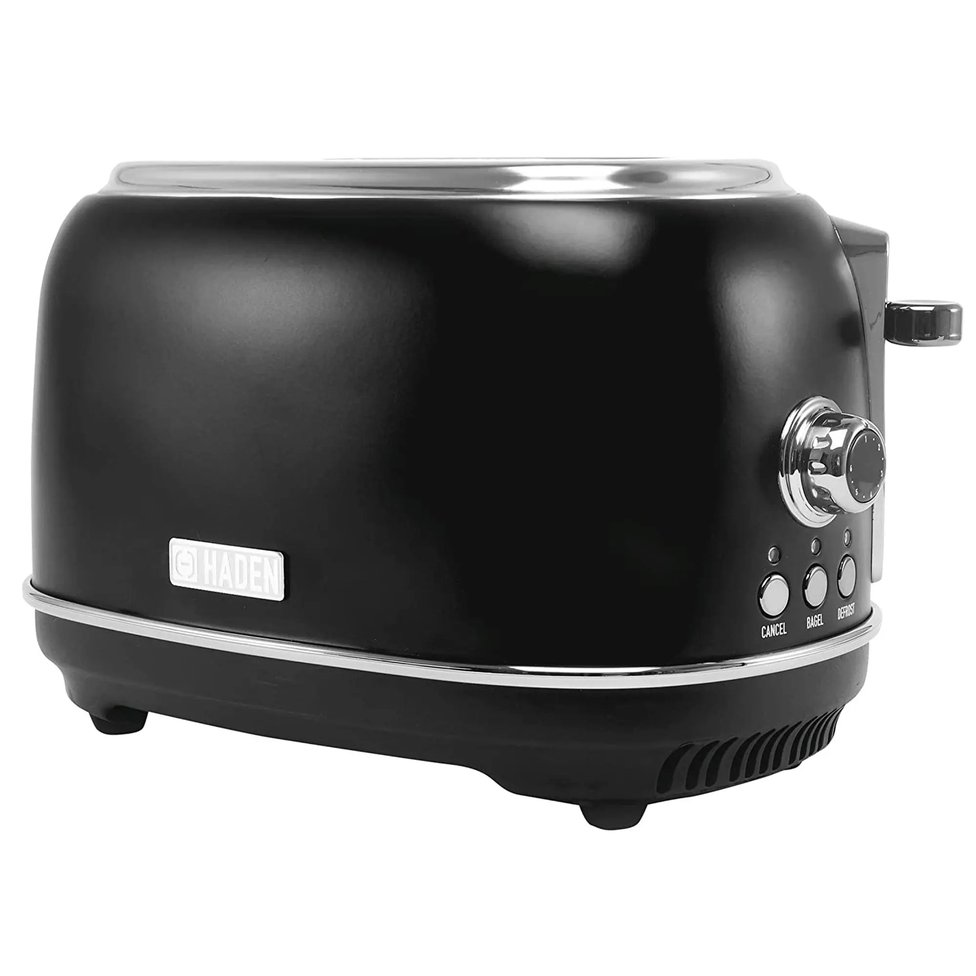 Haden Heritage 2 Slice Wide Slot Toaster with Removable Crumb Tray, Black/Chrome Haden Heritage 2 Slice Wide Slot Toaster with Removable Crumb Tray, Black/Chrome
