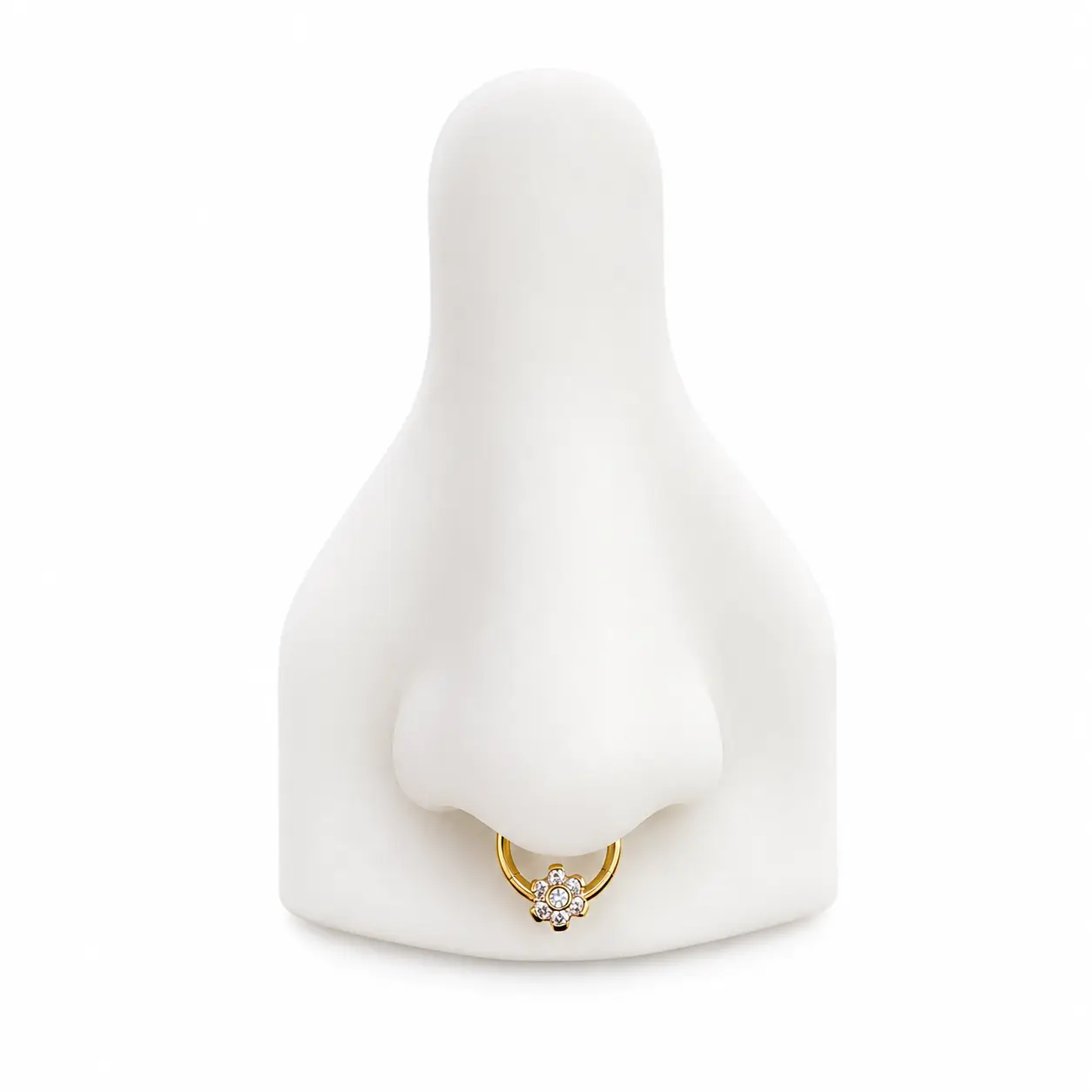 Titanium Hinged Flower Septum