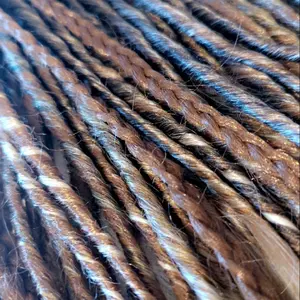 Deep Calico Dreadlock Extensions - Natural Color with Dreadlocks