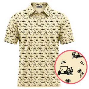 My Fav Thing To Do Golf Polo Shirt - Funny Golfer Gift - Unique Performance Polo For men