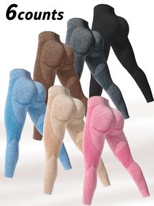 women's solid high waist sports leggings, breathable comfortable pastel high stretch yoga leggings, ladies sportswear for indoor outdoor wear, gym tights clothes, legging pants, tummy control leggings, stretchy high waist fitness yoga pants