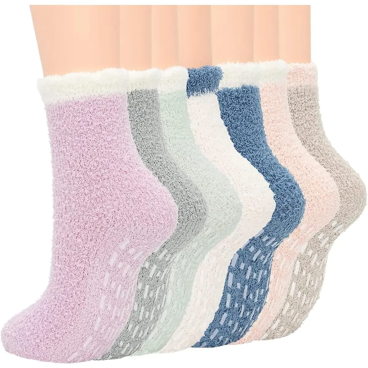 Century Star anti Slip Plush Slipper Grip Soft Socks Women Yoga Pilates Soft Warm Cozy Socks for Christmas Century Star