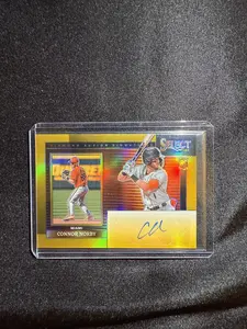 Select Connor Norby Panini Prizm Auto 10 Miami Baseball Card Limited Edition Signature Collectible