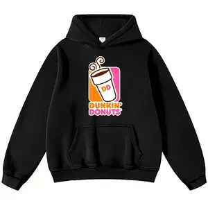 Dunkin' Donuts Hoodie, Unisex Crew Neck Sweatshirt, Trending Design, Gift for Men and Women, Comfort Colors Hoodie