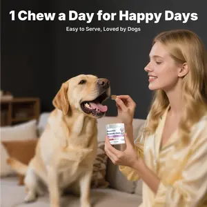 Probiotics for Dogs - Digestive Enzymes for Gut Flora, Digestive Health, Diarrhea & Bowel Support -- Dog Supplement Soft Chew for Pet Immune System