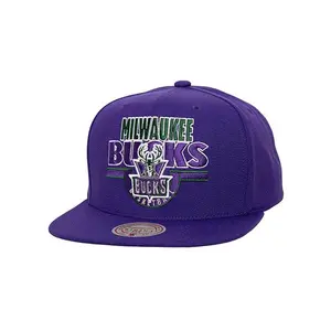Mitchell & Ness HWC '93 Badge Line Milwaukee Bucks Snapback Hat