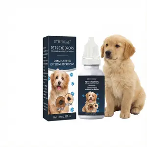 Ethereal Pet Eye Drops for Cats & Dogs Glycerin Panthenol PCA Sodium Relieves Itchy Eyes Cleanses Protects Eye Health 10ml Gentle Antibacterial Solution