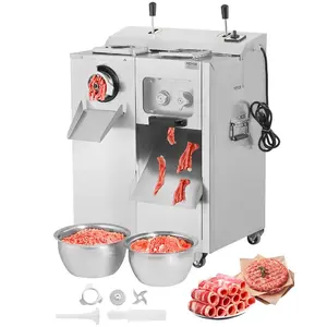 fathersdaygift VEVOR Meat Grinder, 14 Lbs/Min Electric Meat Grinder, Slicer, Sausage Stuffer with Blade, Grinding Plate, Sausage Maker, Stainless Steel Meat Mincer Cabinet for Slice Shred Dice, Restaurant Butcher