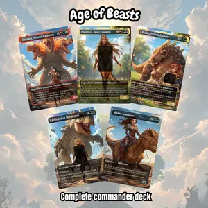 Age of Beasts | 100-Card Commander EDH Proxy Deck + Tokens