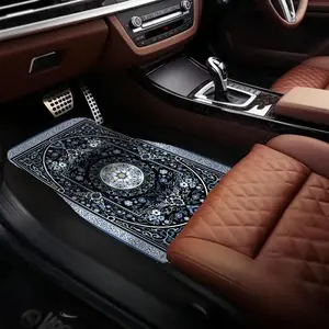Moroccan Bohemian Style Car Floor Mat, 4 Counts/set Multi-purpose Non-slip Car Floor Mat, Fashionable Car Interior Decoration Accessories, Car Mats, Automotive Floor Mats