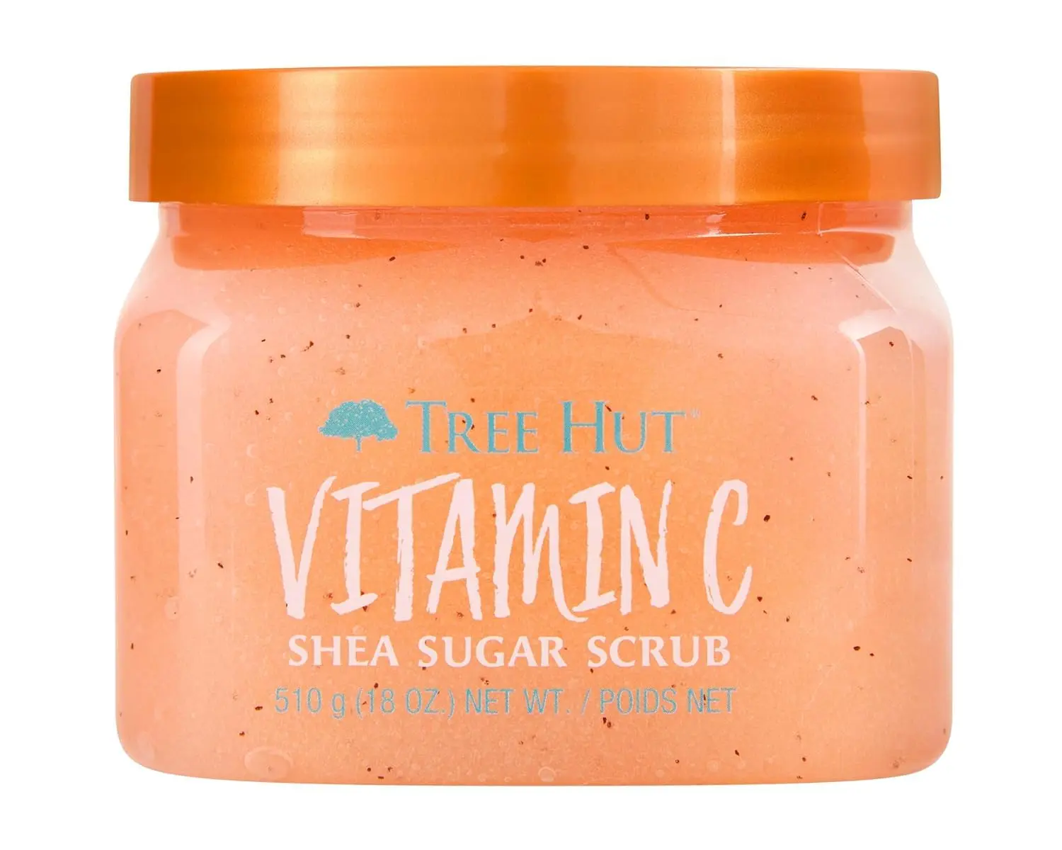 Tree Hut Vitamin C Body Scrub, Exfoliating Sugar Scrub, Vegan, 18 Oz | Exfoliating & Nourishing with Shea Butter & Essential Oils, Body Exfoliator for All Skin Types, Self Care Gifts for Women
