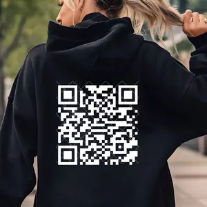 Naughty QR Code Hoodie/T-shirt for Men and Women - Fun and Unique Design