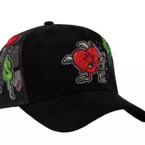 JC HATS BLACK SNAPBACK MONEY LOVE Trucker Caps