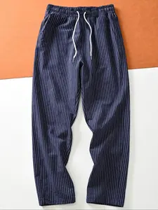 Men's Casual Sportswear Woven Striped Straight Leg Pants Sporty Trousers Daily Wear Sports Activities Athleisure Style Bottoms 2026 Breathable Soft Lightweight Trendy Home Outdoor Streetwear Hip Hop Jogging