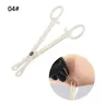 Disposable Sterile Slotted Round Navel Forceps Clamp, Triangle Open Plier Ear Nose Piercing Tools, Tattoo Piercing Supply Grip, Precision, Precise Control, Cleanliness, Safety, Single Use