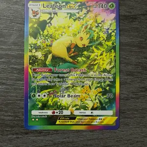 Leafeon Full Art (Rainbow Rare)- Fan Made Art Card - Pokémon TCG Pocket Proxy