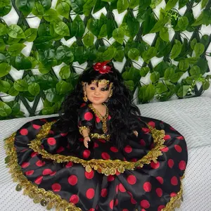 Muñeca gitana Roja y Negra Espiritual Gypsy Religion Osha Palo