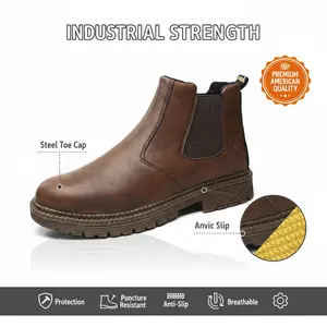 Unisex Outdoor Safety Shoes Chef Work Shoe Waterproof Splash-Proof Smash-Proof Puncture-Proof Breathable Anti-Slip Durable Comfortable