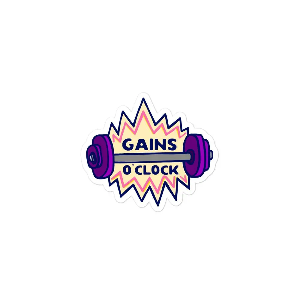 GAINS O'CLOCK STICKER