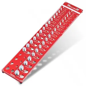 42 Thread Checker - Nut and Bolt Size Gauge With 19 Standard & 15 Metric Identifiers, 8 Drill Bit Gauge From #6 to 3/4"