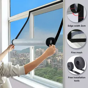 1pc Mosquito Net Window Screen in Colors, Reusable and Easy to Clean, High Transparency Insect Barrier for Bedrooms