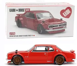 Kaido House x Mini GT 1:64 Nissan Skyline 2000GT-R (KPGC10) Kaido Street V1 Red Limited Edition KHMG175