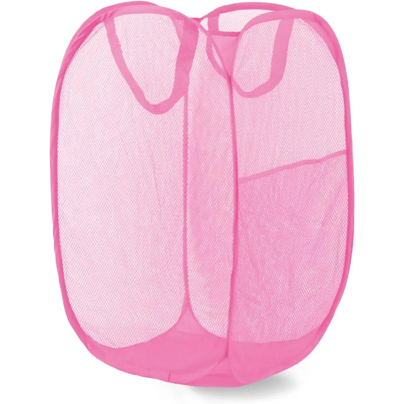 Pop Up Laundry Hamper, Mesh Laundry Basket Collapsible, Foldable Hamper for Travel and Storage ()