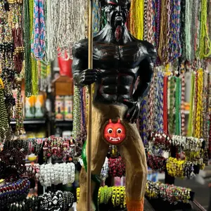 Big Black Devil Statue