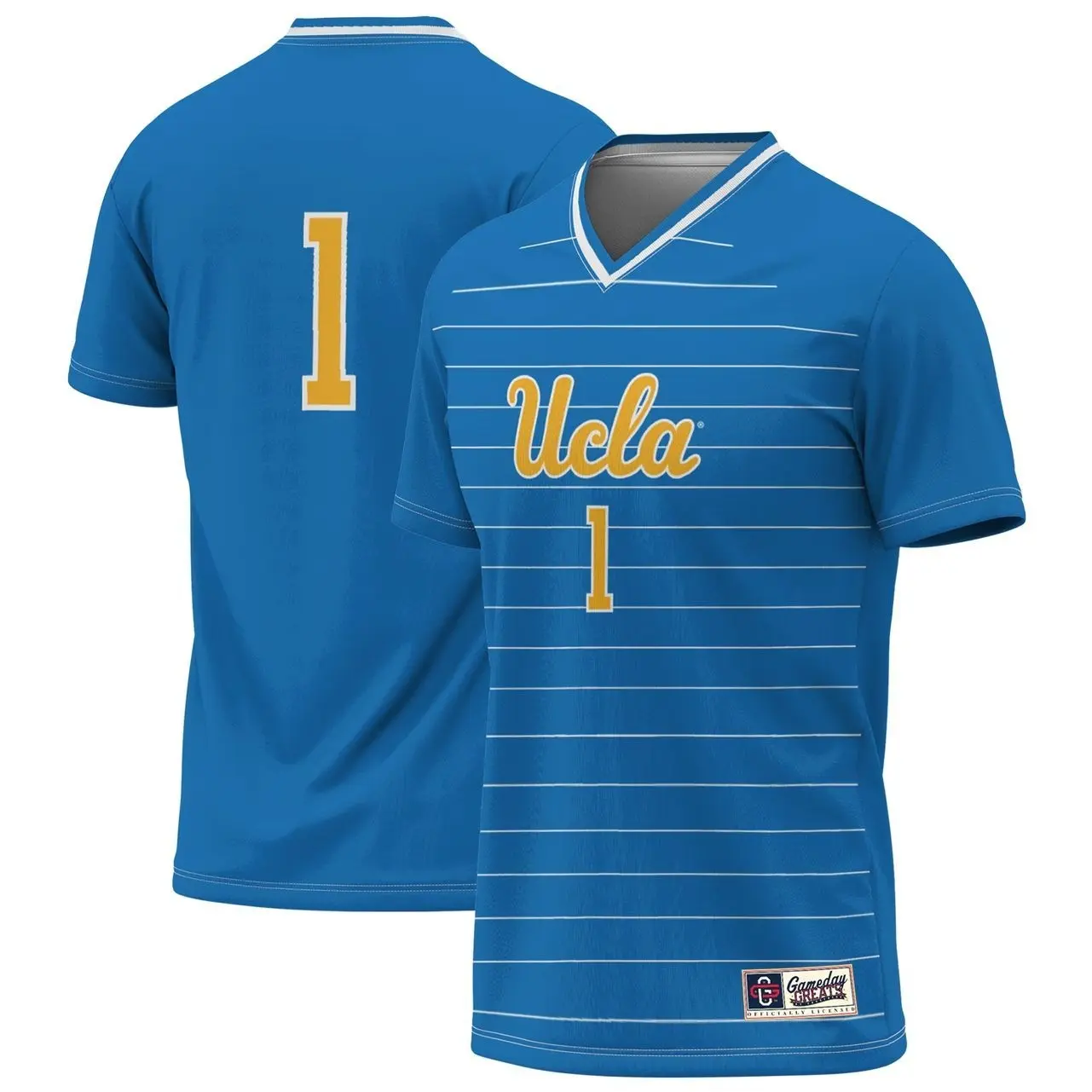 #1 UCLA Bruins Unisex Athletic Fan Shirt Breathable Game Day Apparel GameDay Greats Lightweight Soccer Fashion Jersey - Blue