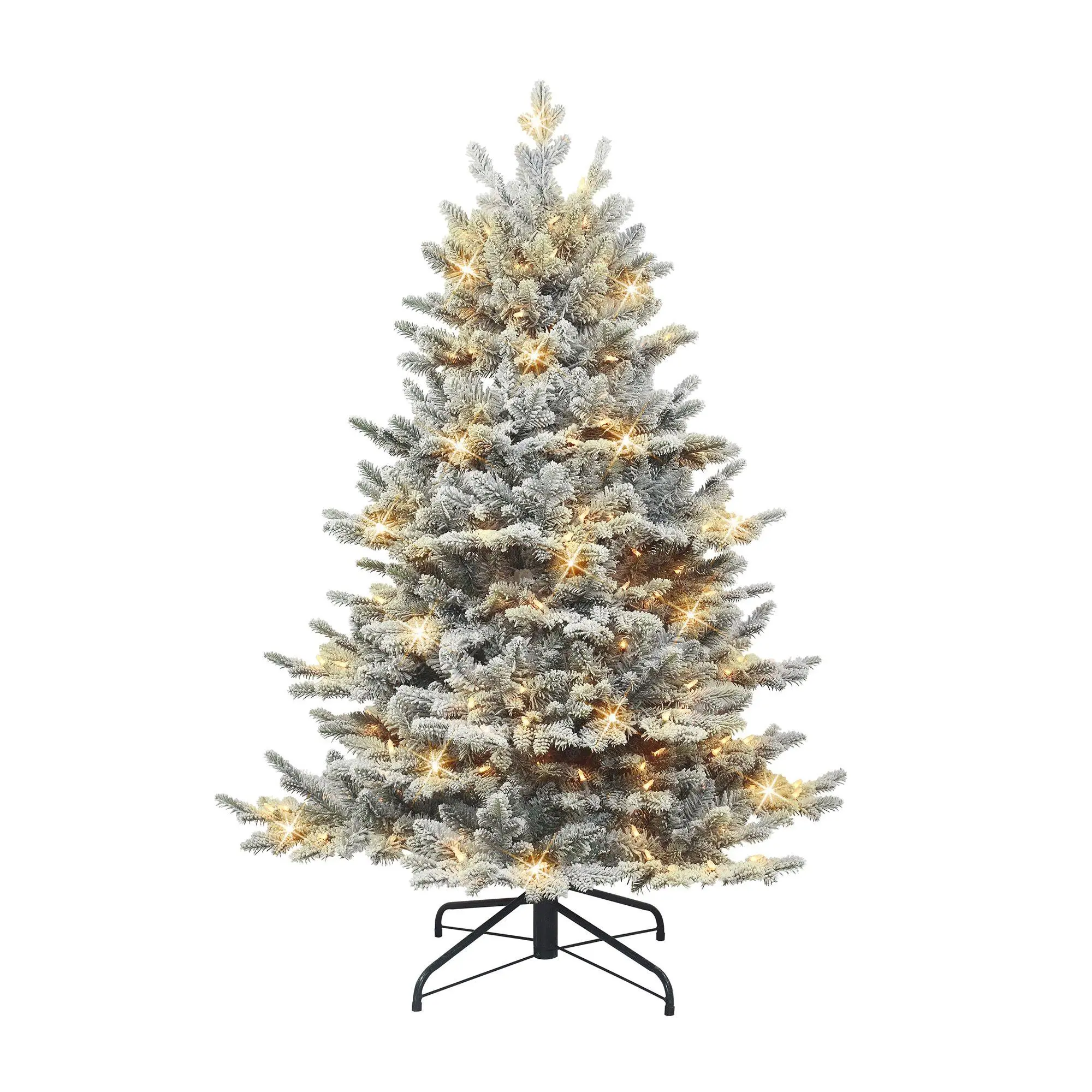 Puleo 4.5' Pre-lit Flocked Royal Majestic Douglas Fir