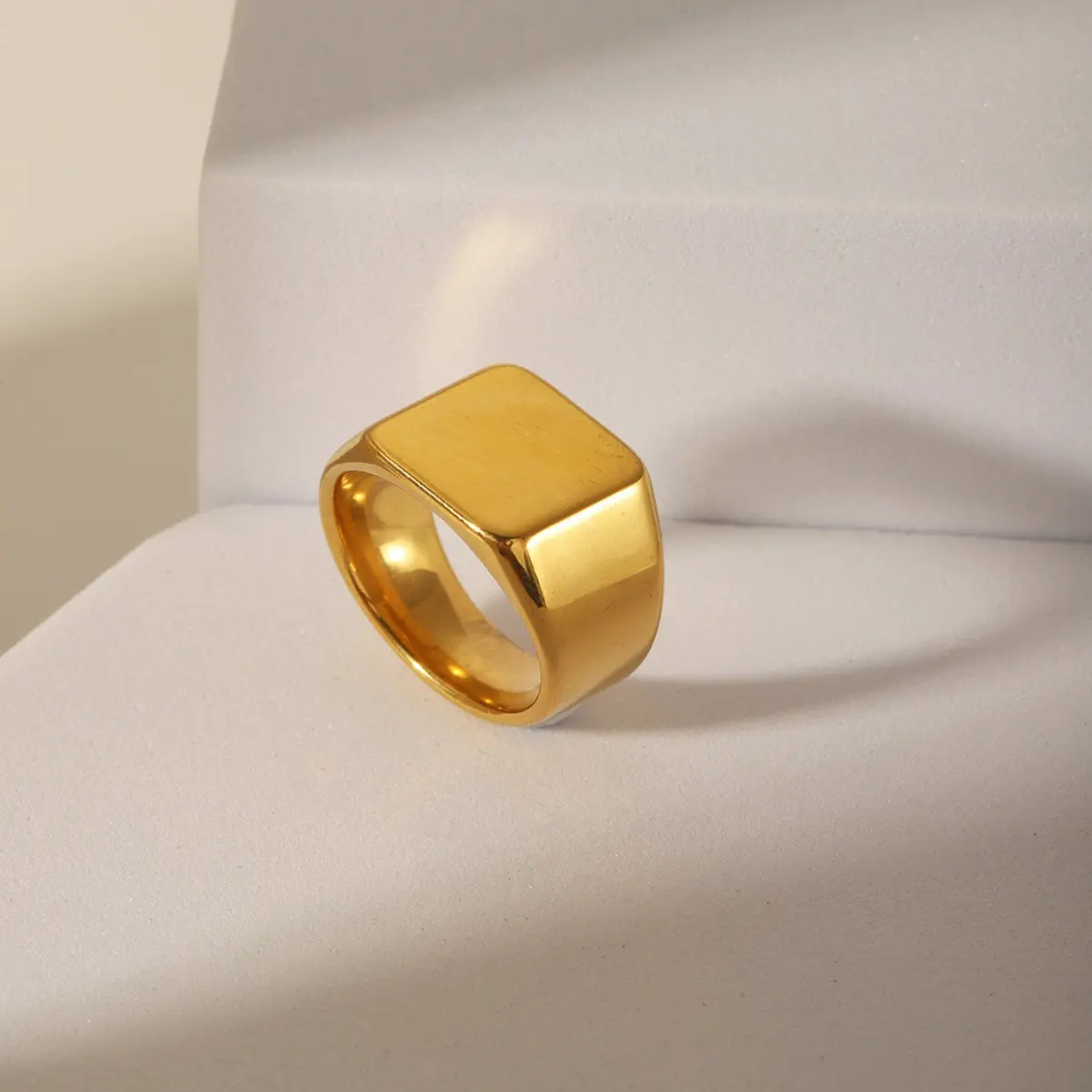 【Christmas gift ideas】【Stocking Stuffers】【Black Friday】Hip-hop design niche light luxury high-end simple stainless steel ring gift that does not fade