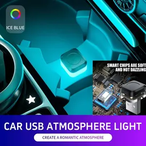 Car USB Atmosphere Light LED Mini Environment Lamp, New Car Interior Ambiance Light, Plug-And-Play Reading Light, Automotive Lighting, Car Decorative Light