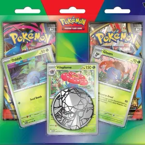 Pokémon Phantasmal Flames & Mega Evolutions 2 Pack Blister - Includes Oddish, Vileplume, and Gloom Cards