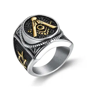 Stainless Steel Men's Retro Ring - AG Letter Geometric Shape Design, Party Wear, Sizes 7-14, Fashion Costume Jewelry Accessory for Daily Occasions,summerwins