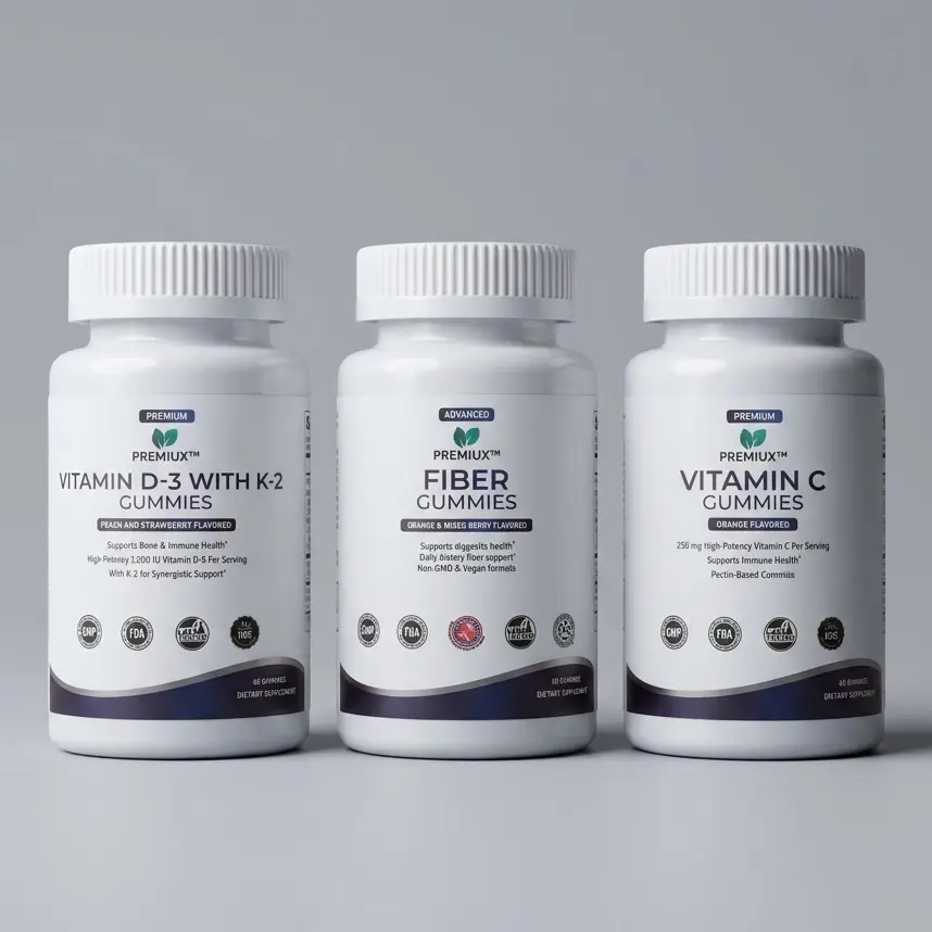 The Daily Foundation — Immunity, Gut & Bone Bundle (D3+K2 + Vitamin C + Fiber)