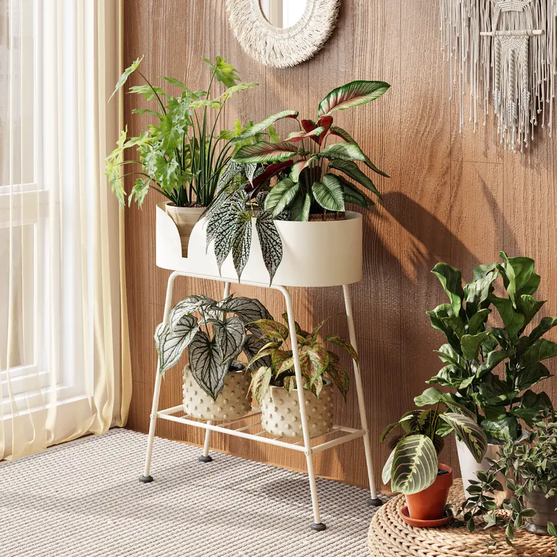 plant stand modern indoor Adjustable Plant Stand