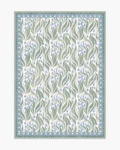 Lila Ivory & Soft Blue Rug