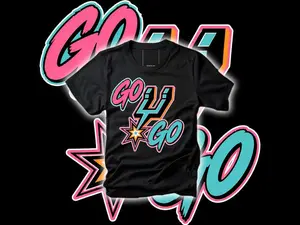 [Sale up to 50%] [Free Ship] Go Spurs Go T-Shirt, Retro Spurs Basketbal Shirt, San Antonio Fan Graphic, Game Day Shirt