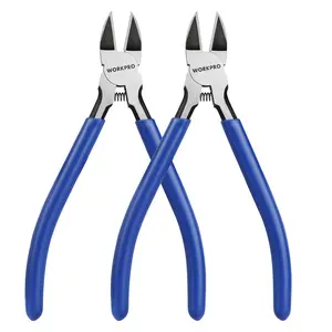 WORKPRO Wire Cutters, 6 Inch Precision Flush Cutters, Spring Loaded Side Cutting Pliers, Sharp Diagonal Cutters for Crafts, Jewelry Making, Electronics, 3D Print, Floral
