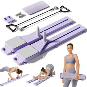 UMAY Ultimate Multi-functional Split-style Detachable Pilates Abdominal Board,Split Abs Slide Roller Board, Simulated skiing, Abdominal, Leg and Core Strength Training equipment, Home Pilates Reformer with Knee Mat for Home Gym Core & Ab Strength Training