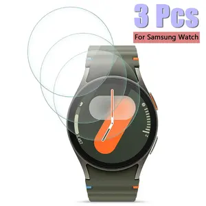 (3 Pack) Designed for Samsung Galaxy Watch 8 7, 6, 5, 4 Ultra (40mm,44mm 46mm 48mm) / Watch FE (40mm) Tempered Glass Screen Protector, Anti Scratch, Bubble Free, Watch Screen Cover