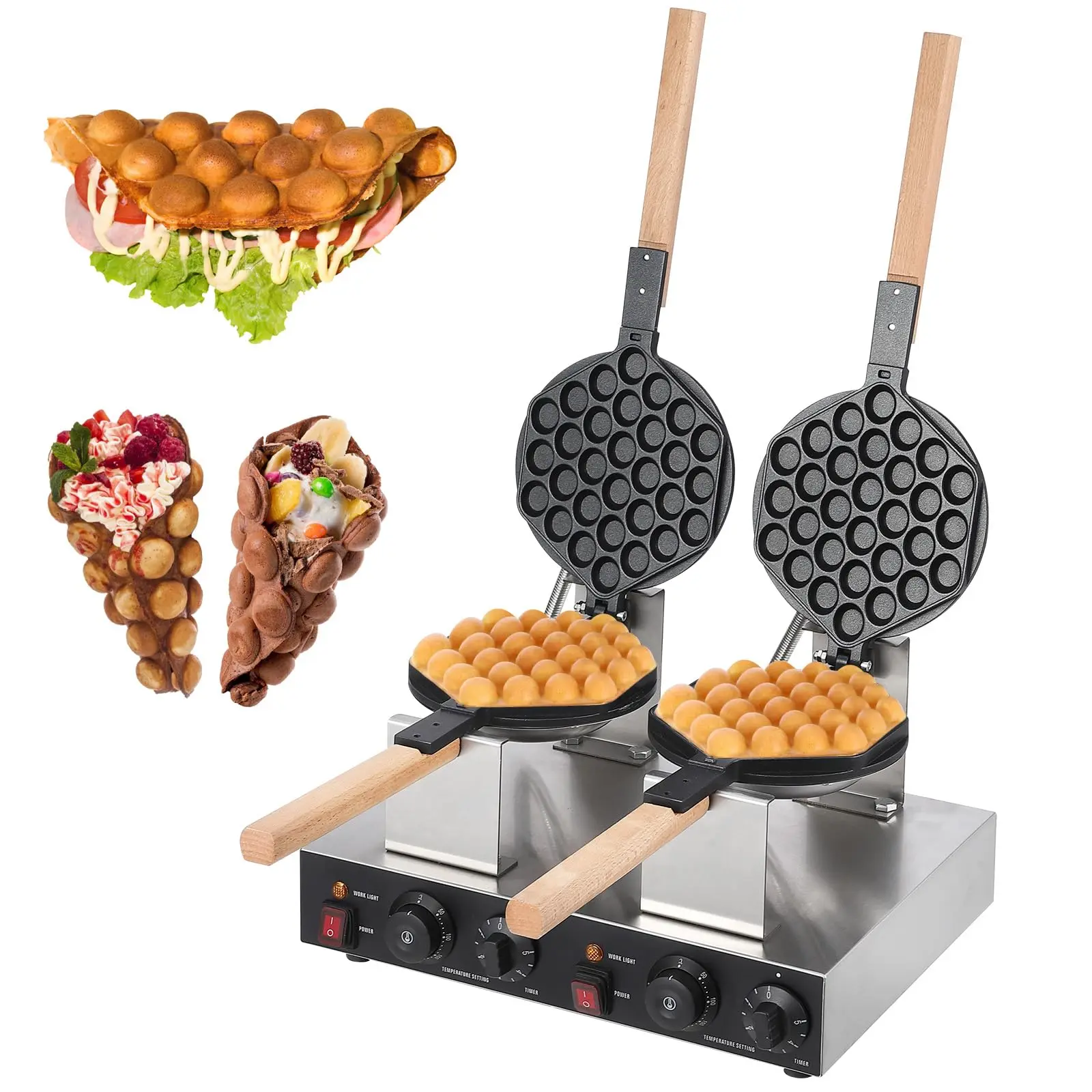 GARVEE Electric Bubble Maker: Commercial-Grade, Non-Stick 1400W & 2800W Options for Home or Business Use, Efficient and Durable for Perfect Egg Bubbles