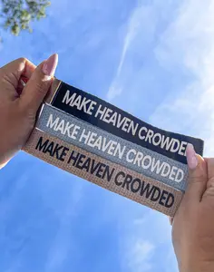 Make Heaven Crowded Wristlet Keychain
